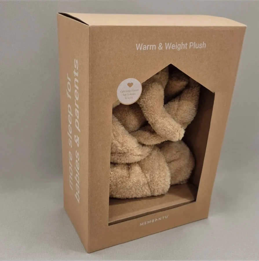 Stabilizator dla dziecka pluszak obciążeniowy słoń, 2kg - brązowy / Membantu