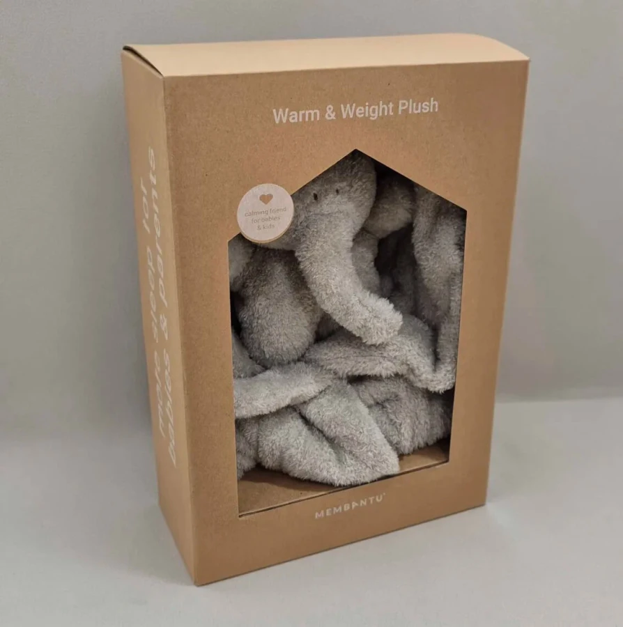 Stabilizator dla dziecka pluszak obciążeniowy słoń, 2kg - szary / Membantu