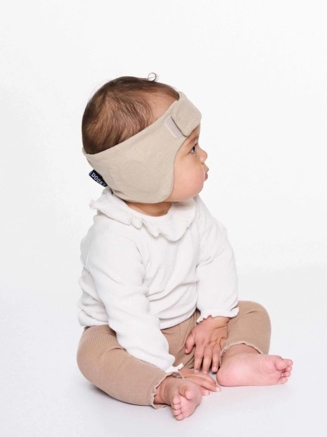 Słuchawki ochronne opaska 6-12m - Beige / Dooky