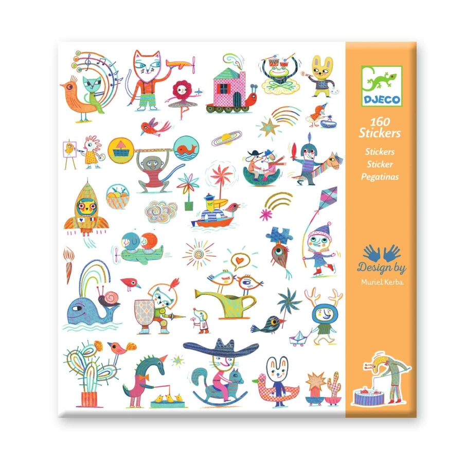 Zestaw naklejek - POSTACIE DJECO / Djeco