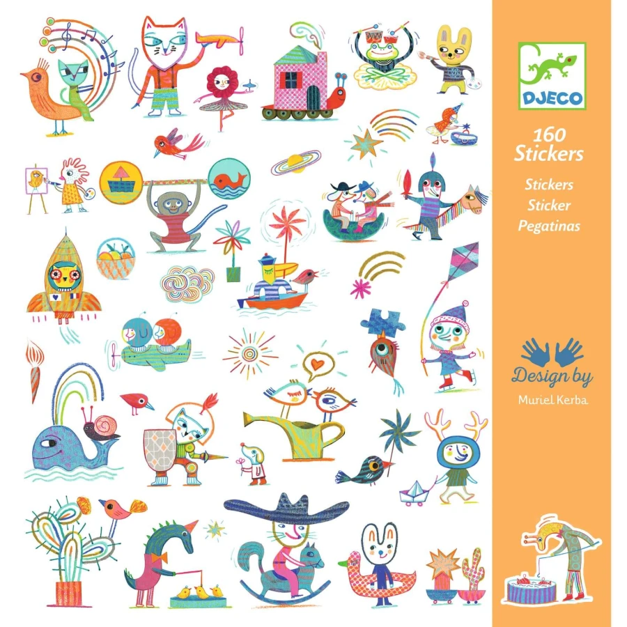 Zestaw naklejek - POSTACIE DJECO / Djeco