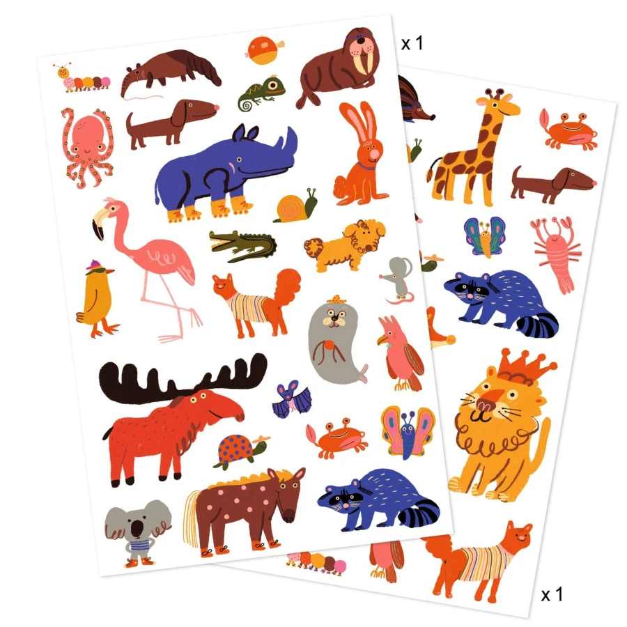 Tatuaże ŚMIESZNE ZWIERZĄTKA / Djeco