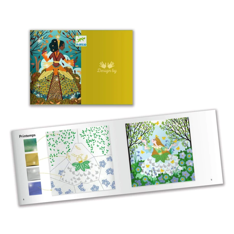 Zestaw z folią transferową PORY ROKU / Djeco