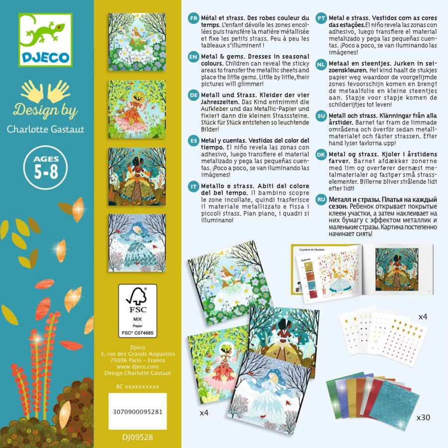 Zestaw z folią transferową PORY ROKU / Djeco