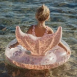 Koło do pływania z ogonem Dreamy Mermaid 90 cm / Little Dutch