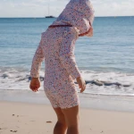 Swimsuit z długim rękawem Dreamy Flowerfield UPF40+ / Little Dutch