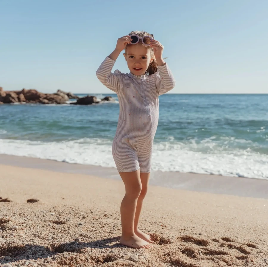 Swimsuit z długim rękawem Dreamy Stripes UPF40+ / Little Dutch