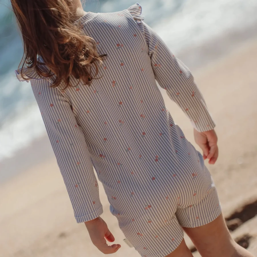 Swimsuit z długim rękawem Dreamy Stripes UPF40+ / Little Dutch