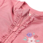 Swimsuit z krótkim rękawem Dreamy Pink Sparkle / Little Dutch