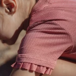 Swimsuit z krótkim rękawem Dreamy Pink Sparkle / Little Dutch