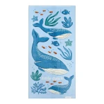 Ręcznik plażowy Ocean World Blue 60x120 cm / Little Dutch