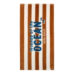 Ręcznik plażowy World Brown Stripe 60x120 cm / Little Dutch