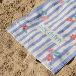 Ręcznik plażowy Dreamy Purple Stripe 60x120 cm / Little Dutch