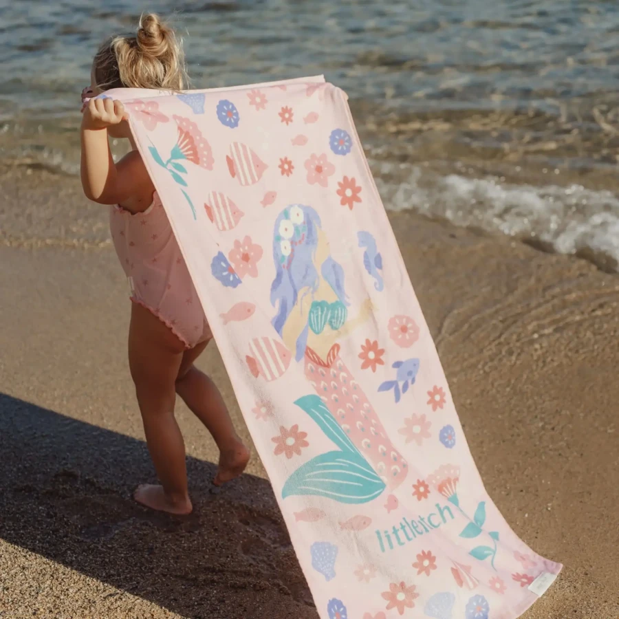 Ręcznik plażowy Dreamy Mermaid Multicolour 60x120 cm / Little Dutch