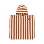 Poncho kąpielowe Ocean World Brown Stripe / Little Dutch