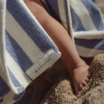 Poncho kąpielowe Dreamy Purple Stripe / Little Dutch