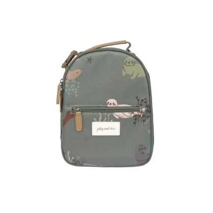 Plecak termiczny na lunch - Seals, green / Play&Store