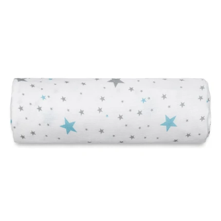 Otulacz muślinowy STARS 100x120 / Pink no More