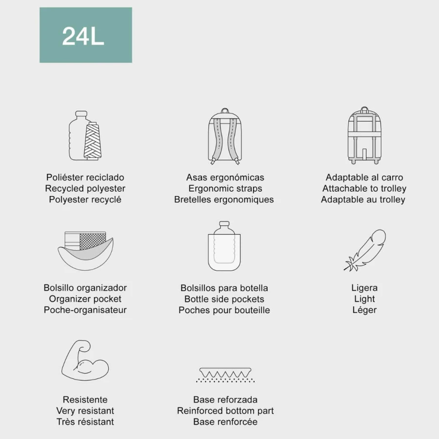 Plecak dwukomorowy Roma Matisse Cat, 24L / Miquelrius