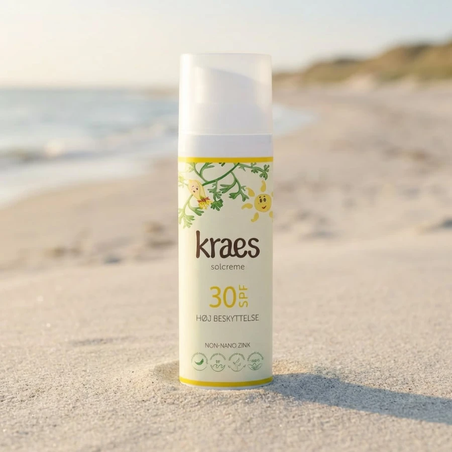 Naturalny krem przeciwsłoneczny SPF 30, 125ml / Kraes