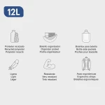 Plecak dwukomorowy London Fada, 12L / Miquelrius