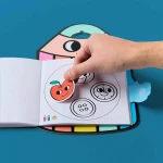 Książeczka Montessori z naklejkami FIGURY I KSZTAŁTY / OMY