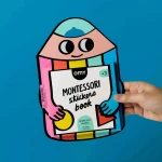 Książeczka Montessori z naklejkami FIGURY I KSZTAŁTY / OMY
