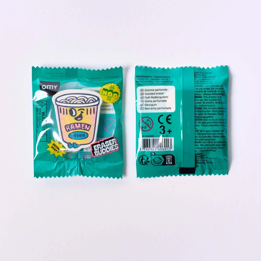 Pachnące gumki do ścierania BUDDIES, różne wzory, 1szt. / OMY