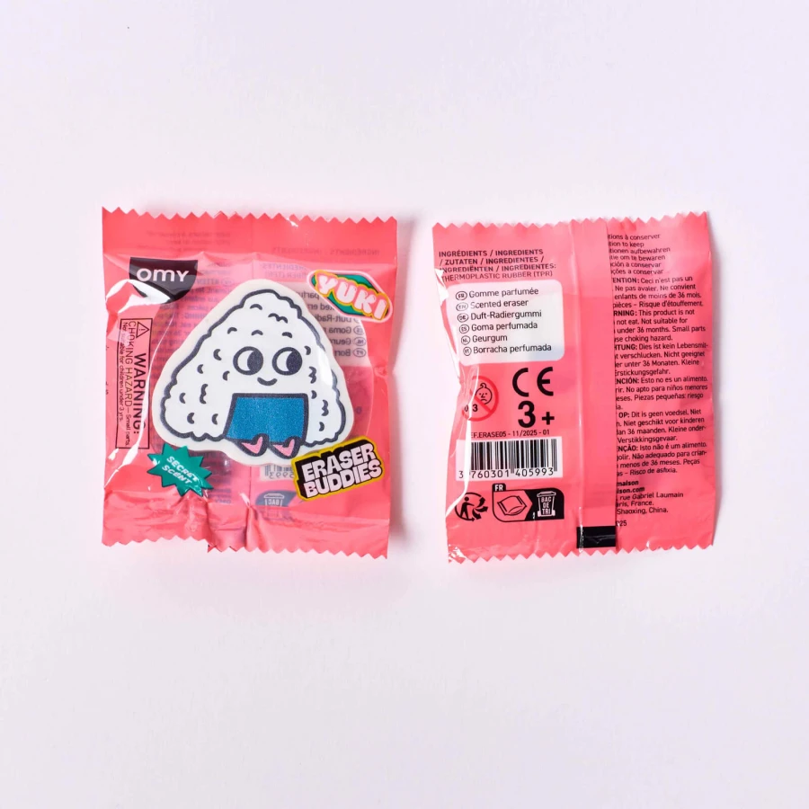 Pachnące gumki do ścierania BUDDIES, różne wzory, 1szt. / OMY