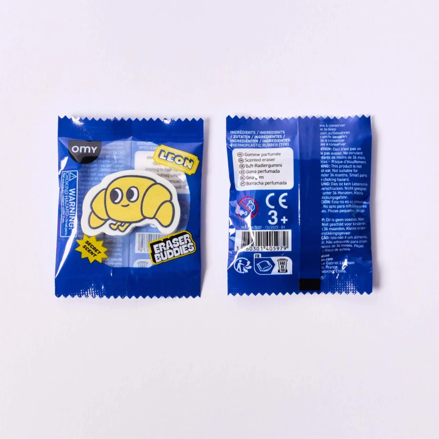 Pachnące gumki do ścierania BUDDIES, różne wzory, 1szt. / OMY