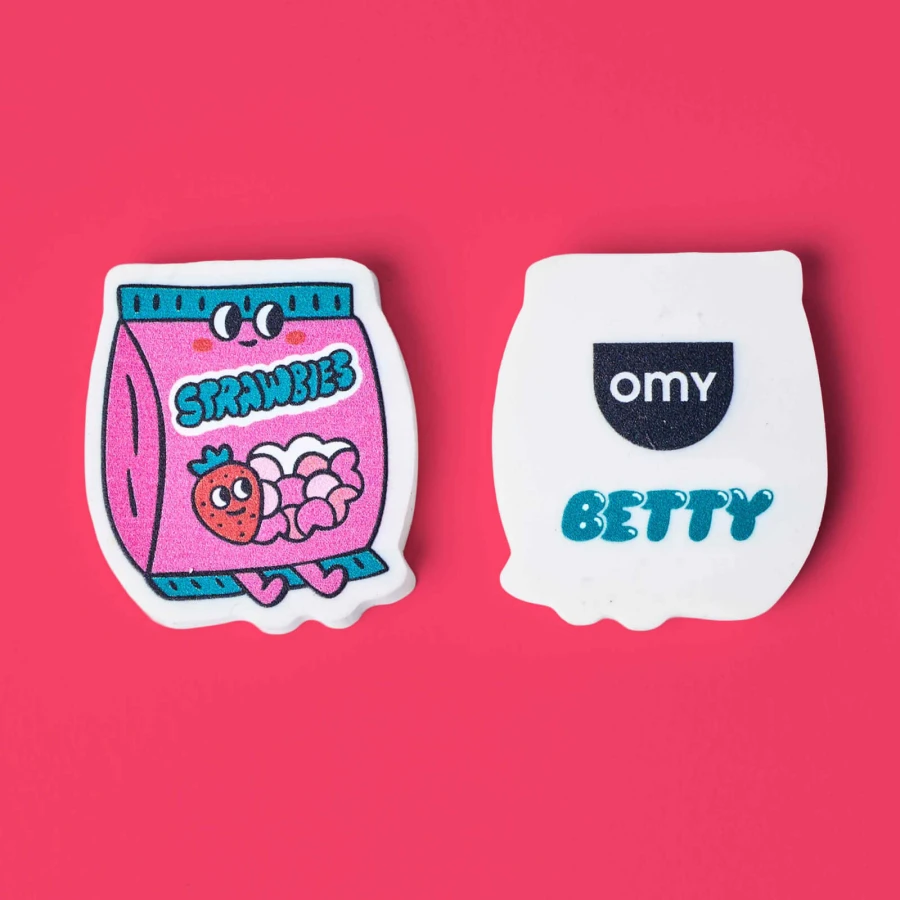 Pachnące gumki do ścierania BUDDIES, różne wzory, 1szt. / OMY