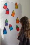 Wielofunkcyjna naklejka ścienna - fala MAT / Tiny A'Wall