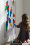 Wielofunkcyjna naklejka ścienna - fala MAT / Tiny A'Wall