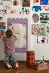 Wielofunkcyjna naklejka ścienna - fala MAT / Tiny A'Wall