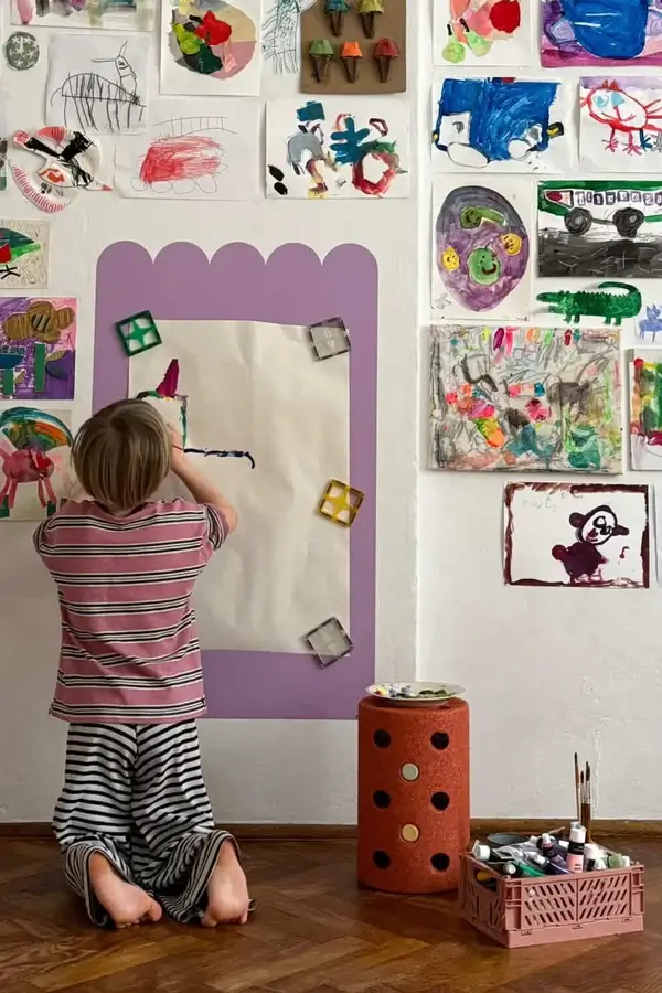 Wielofunkcyjna naklejka ścienna - fala MAT / Tiny A'Wall