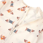 Kombinezon do pływania z krótkim rękawem UV60 Beach Dog - Orange, dark sea / Lassig