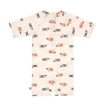 Kombinezon do pływania z krótkim rękawem UV60 Beach Dog - Orange, dark sea / Lassig