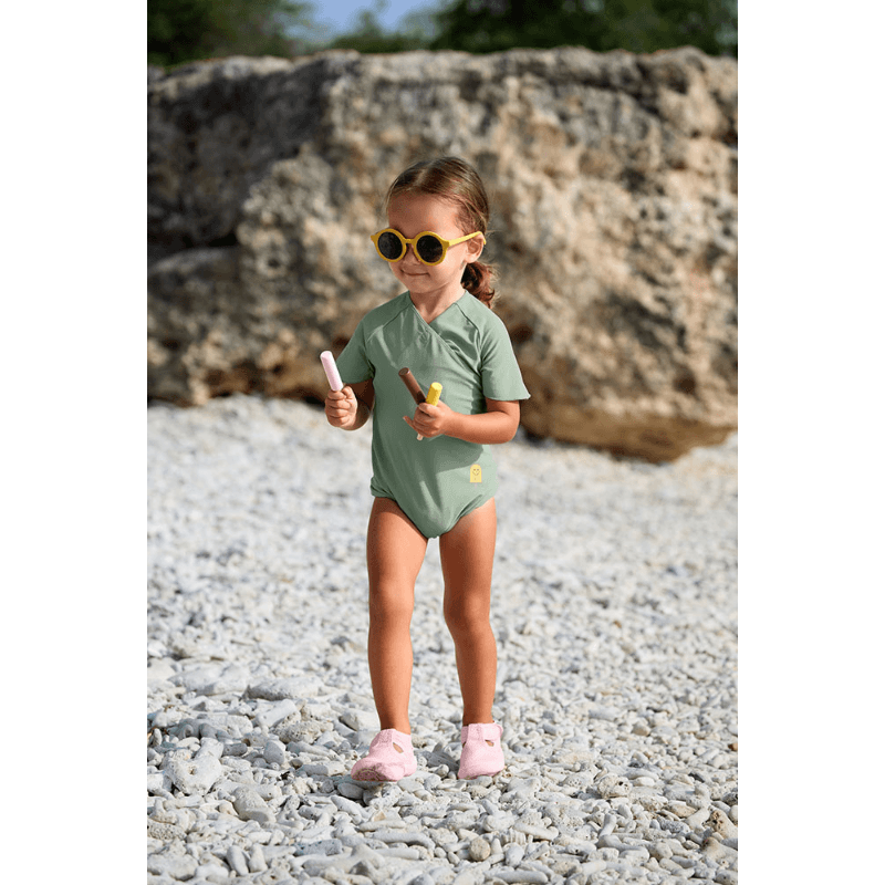 Kombinezon do pływania z krótkim rękawem UV60 Splash & Fun - Green / Lassig