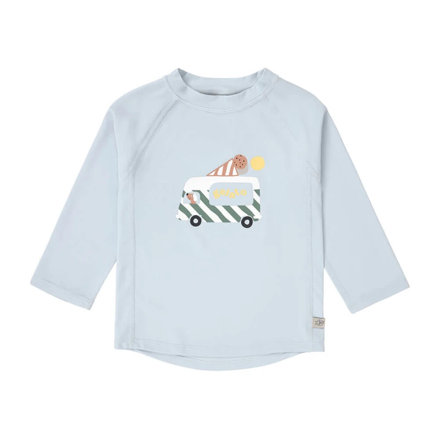 Koszulka do pływania z długim rękawem przeciwsłoneczna UV60 Splash & Fun Ice Cream Truck - illusion blue / Lassig