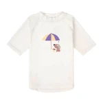 Koszulka do pływania z krótkim rękawem przeciwsłoneczna UV60 Splash & Fun Ice Cream Dog - Sea Salt / Lassig