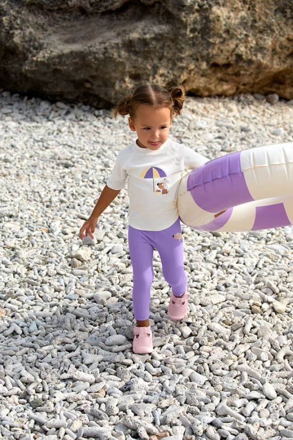 Koszulka do pływania z krótkim rękawem przeciwsłoneczna UV60 Splash & Fun Ice Cream Dog - Sea Salt / Lassig