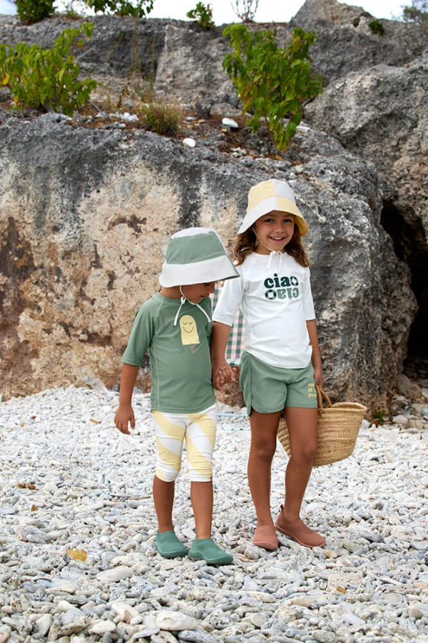 Koszulka do pływania z krótkim rękawem przeciwsłoneczna UV60 Splash & Fun - Popsicle green / Lassig