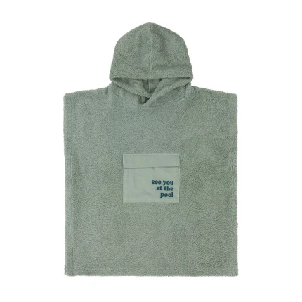 Ponczo kąpielowe Terry Surf - green / Lassig