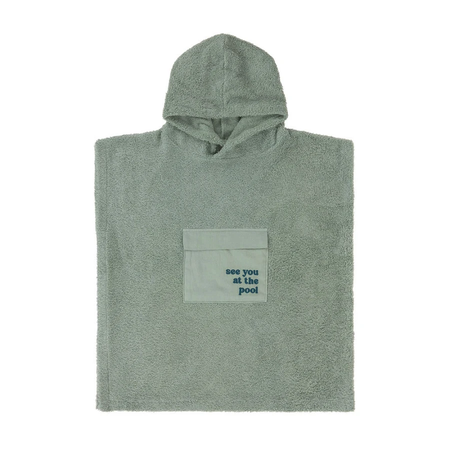 Ponczo kąpielowe Terry Surf - green / Lassig