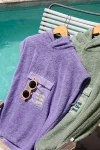 Ponczo kąpielowe Terry Surf - purple / Lassig