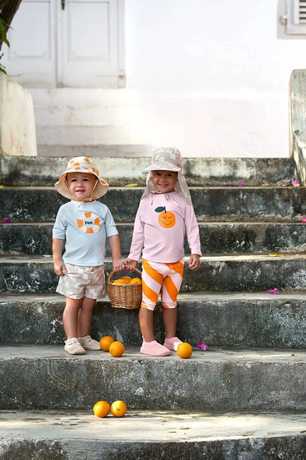 Kapelusz z filtrem UV80 Splash & Fun Orange - sea salt / Lassig