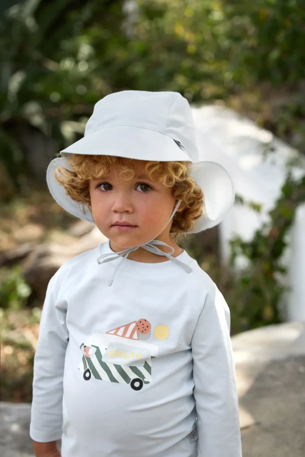 Kapelusz z filtrem UV80 z ochroną karku Splash & Fun - illusion blue / Lassig