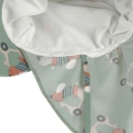 Kapelusz z filtrem UV80 z ochroną karku Splash & Fun Scooter Dog - green / Lassig