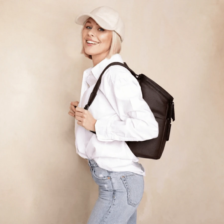 Plecak dla mamy ROOMY dark brown / Joissy