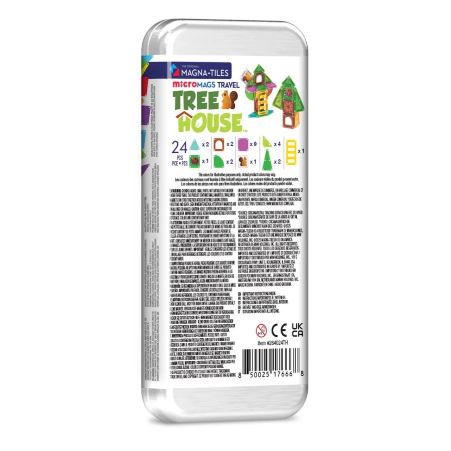 Klocki Magnetyczne Travel Treehouse 24 el. / Magna-Tiles